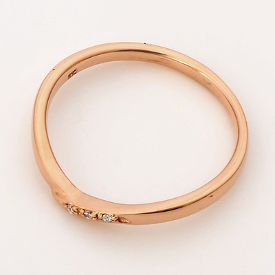 ピンクゴールドリング