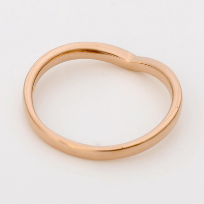 ピンクゴールドリング