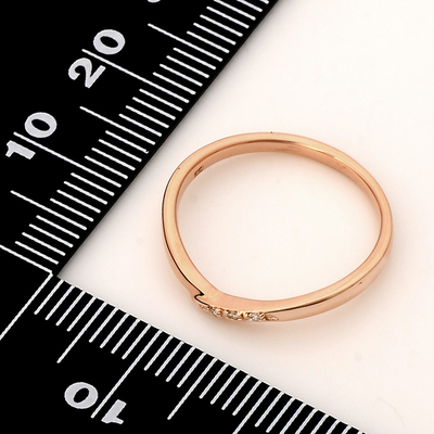 ピンクゴールドリング