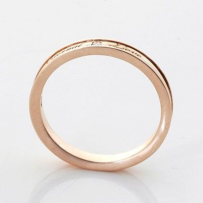 ピンクゴールドリング