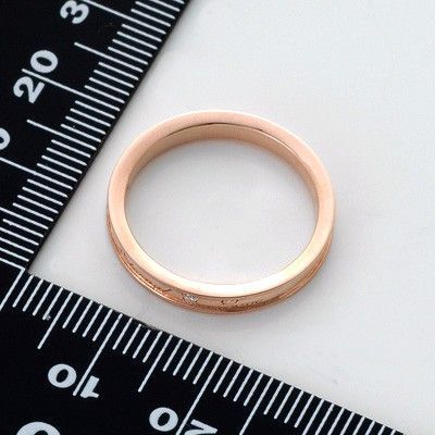 ピンクゴールドリング