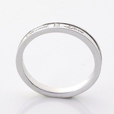 ホワイトゴールドリング