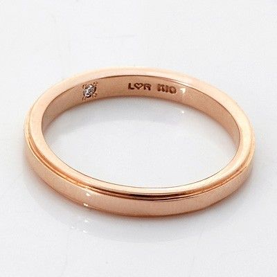 ピンクゴールドリング