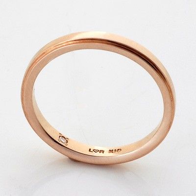 ピンクゴールドリング