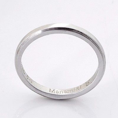 ホワイトゴールドリング