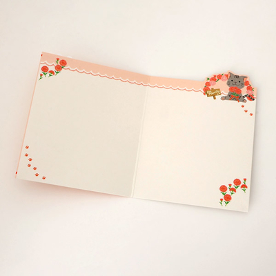 メッセージカード　母の日(カーネーション)