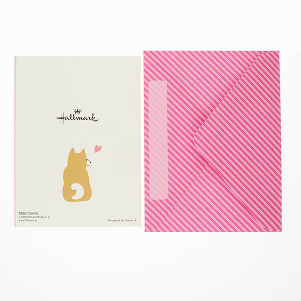 メッセージカード　母の日(立体 しばいぬ)