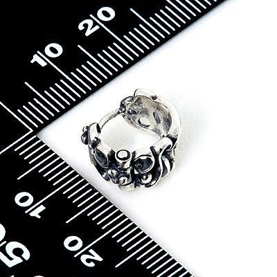 シルバーフープピアス(片耳用)