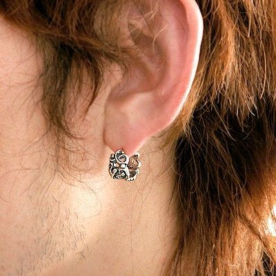 シルバーフープピアス(片耳用)