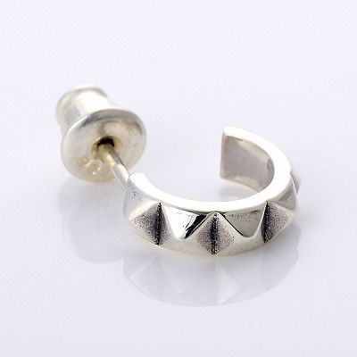 シルバーフープピアス(片耳用)