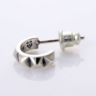 シルバーフープピアス(片耳用)