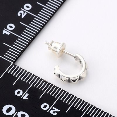 シルバーフープピアス(片耳用)