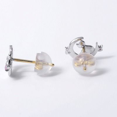 シルバースタッドピアス