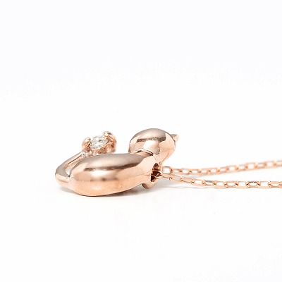 ピンクゴールドネックレス