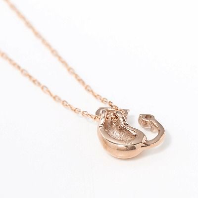 ピンクゴールドネックレス