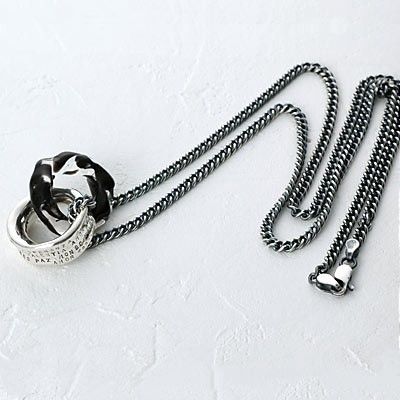 シルバーペアネックレス