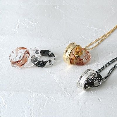 シルバーペアネックレス