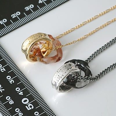 シルバーペアネックレス