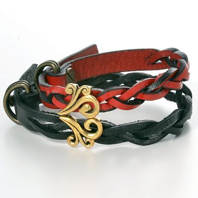 レザーペアブレスレット