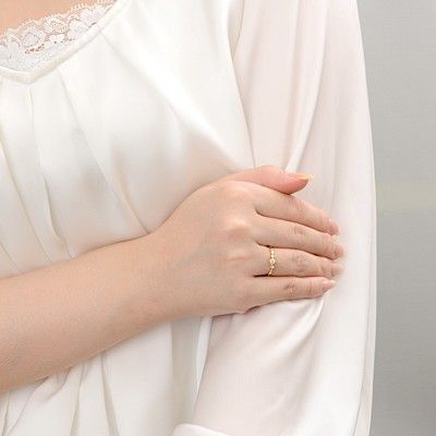 イエローゴールドリング