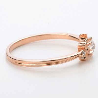 ピンクゴールドリング