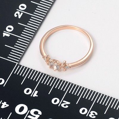 ピンクゴールドリング