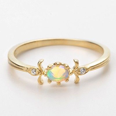 イエローゴールドリング