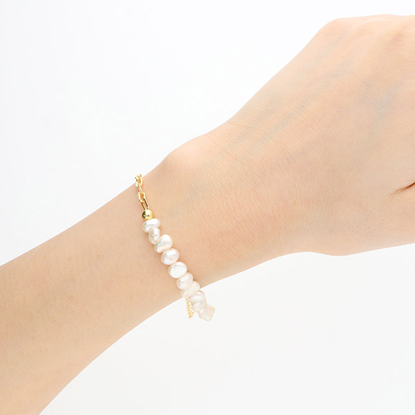 淡水パールブレスレット