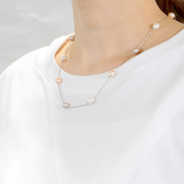 淡水パールネックレス