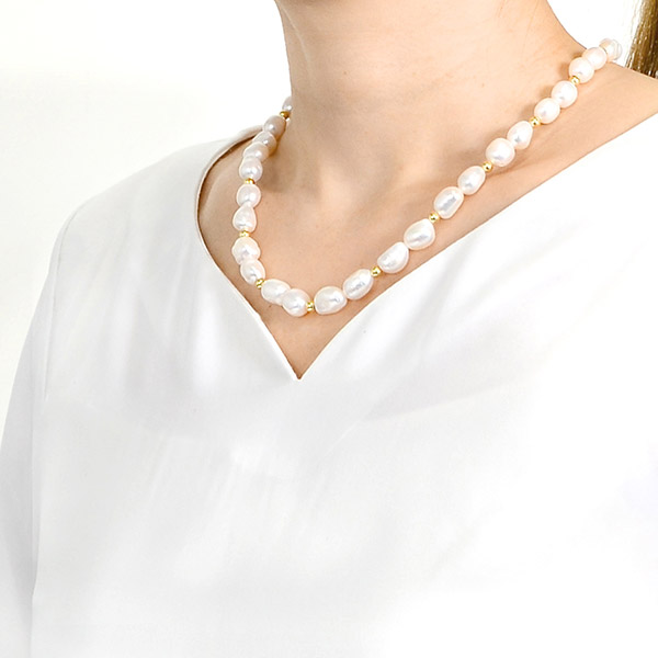 淡水パールネックレス