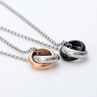 ペアステンレスネックレス