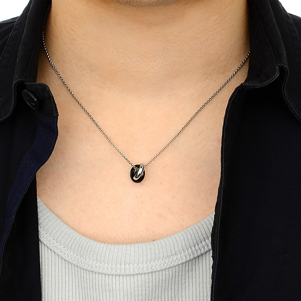 ペアステンレスネックレス