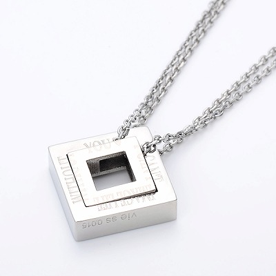 ペアステンレスネックレス