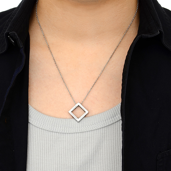 ペアステンレスネックレス