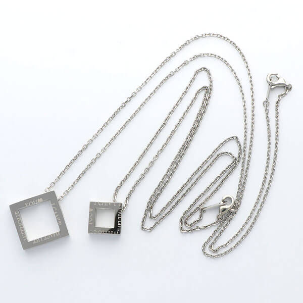 ペアステンレスネックレス