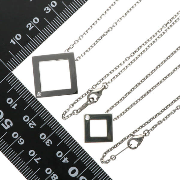 ペアステンレスネックレス