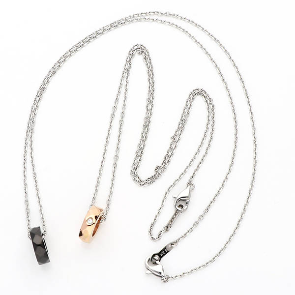 ペアステンレスネックレス