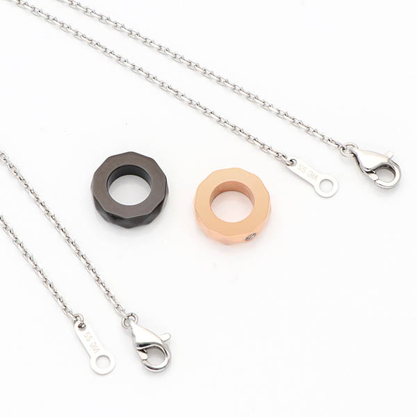 ペアステンレスネックレス