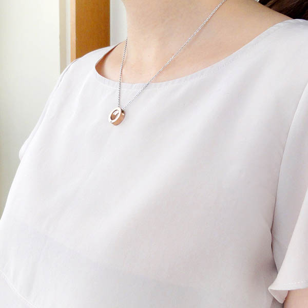 ペアステンレスネックレス