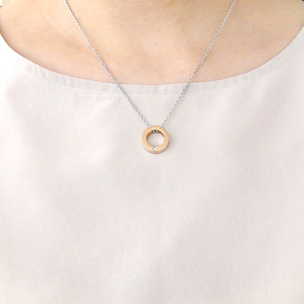 ペアステンレスネックレス