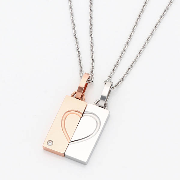 ペアステンレスネックレス