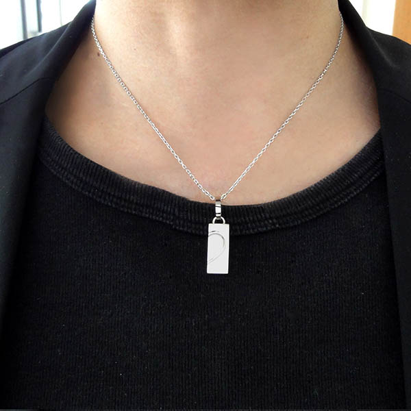 ペアステンレスネックレス