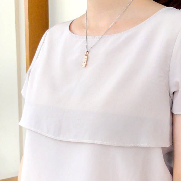 ペアステンレスネックレス