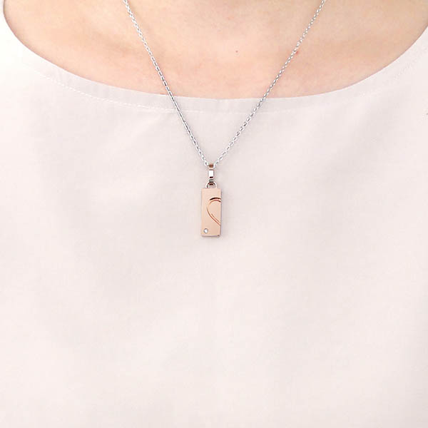 ペアステンレスネックレス