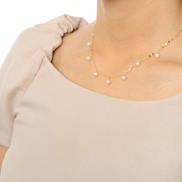 イエローゴールドネックレス