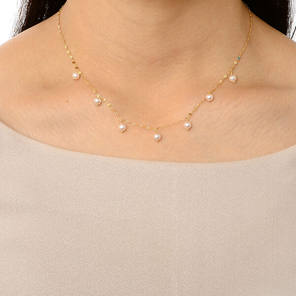 イエローゴールドネックレス