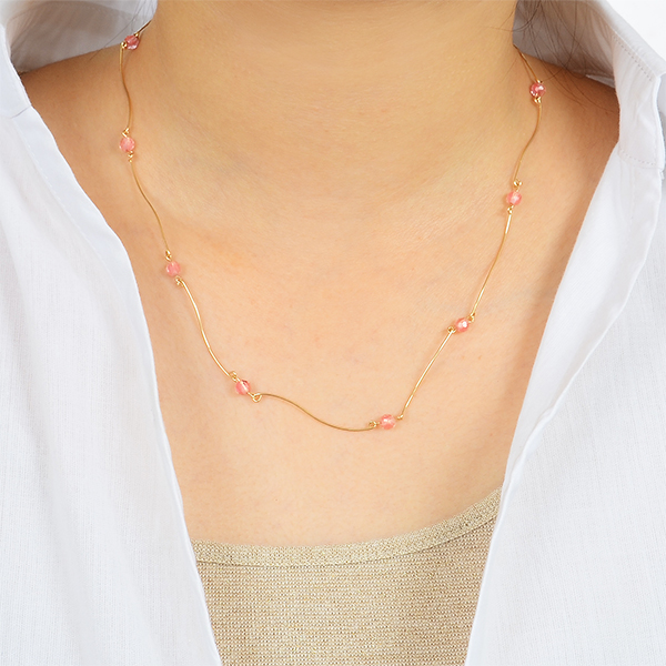 ゴールドフィルドネックレス&ブレスレットセット