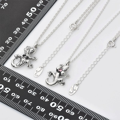 シルバーペアネックレス