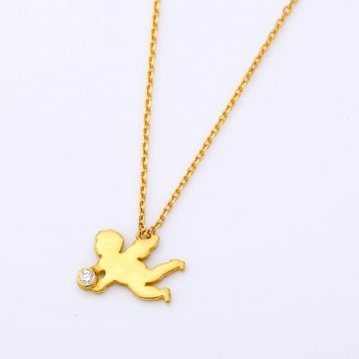 イエローゴールドネックレス