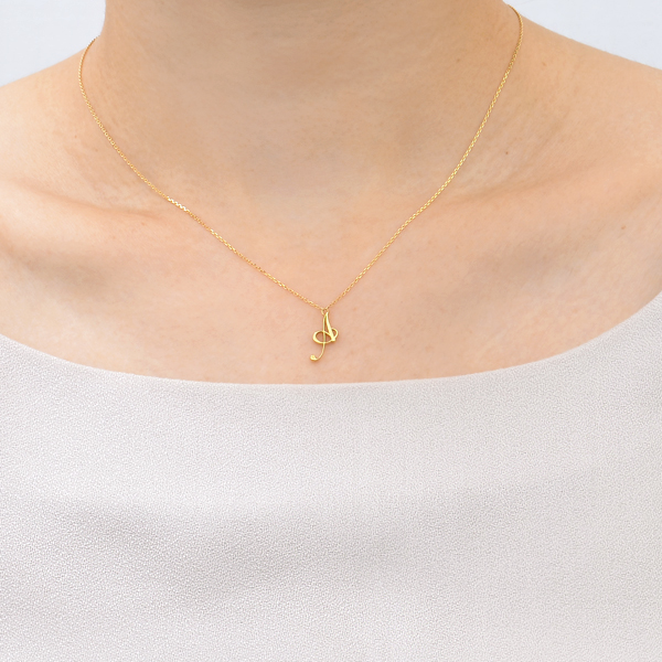 イエローゴールドネックレス